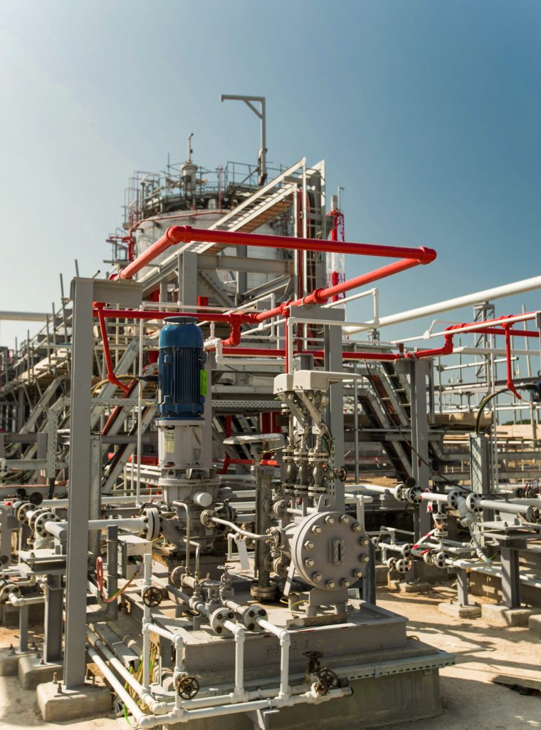 oil factory at the territory